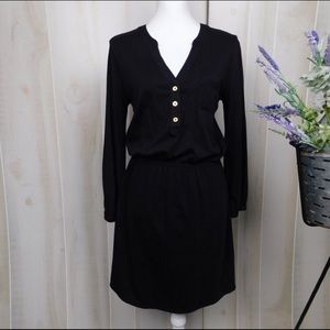 EUC Size Medium Lilly Pulitzer Black Shirt Dress